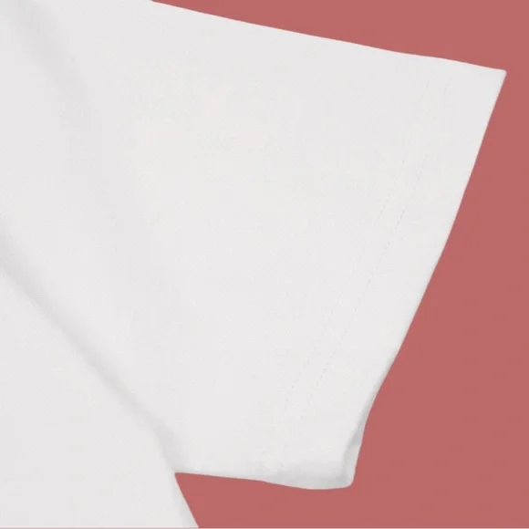 Louis Vuitton White Tee with Orange Logo